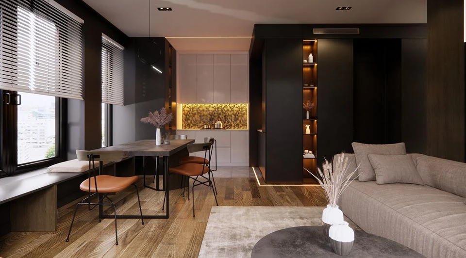 Free Sketchup Models Vray Modern Living Room And Dining Room Download ID 218000040 (Dat Houzz)