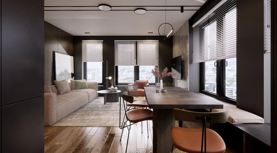 Free Sketchup Models Vray Modern Living Room And Dining Room Download ID 218000040 (Dat Houzz)