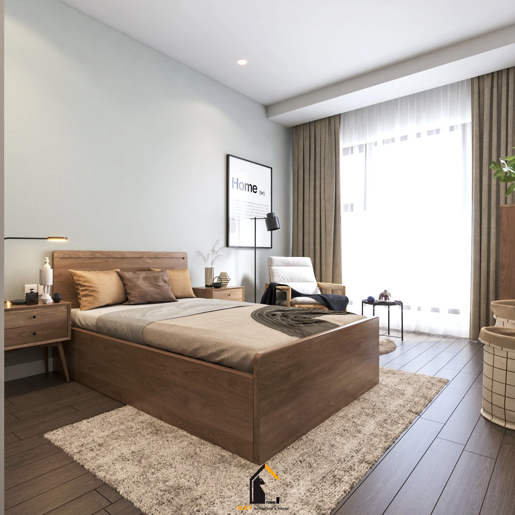 SketchUp Free Free Sketchup Scene Download Modern Bedroom ID 101000474 (Kts Nghiathan)