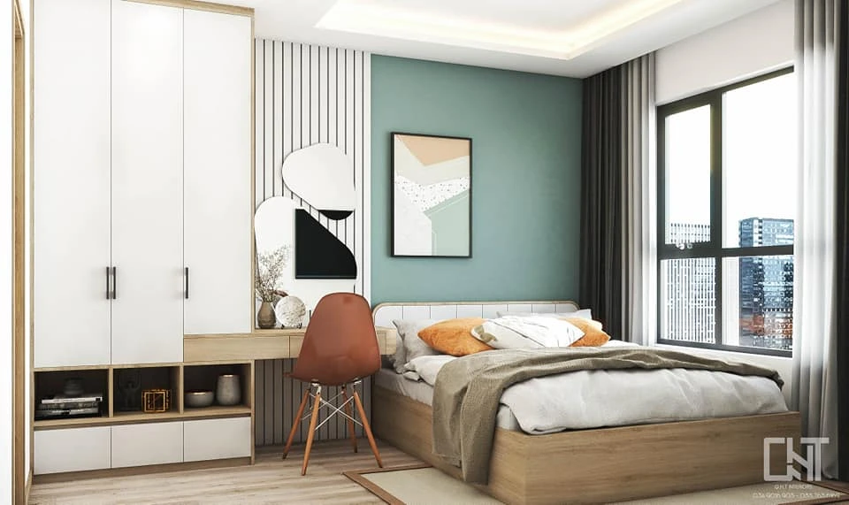 Free Sketchup Scene Download Vray Modern Bedroom ID 101000415 (Quan Nguyen)
