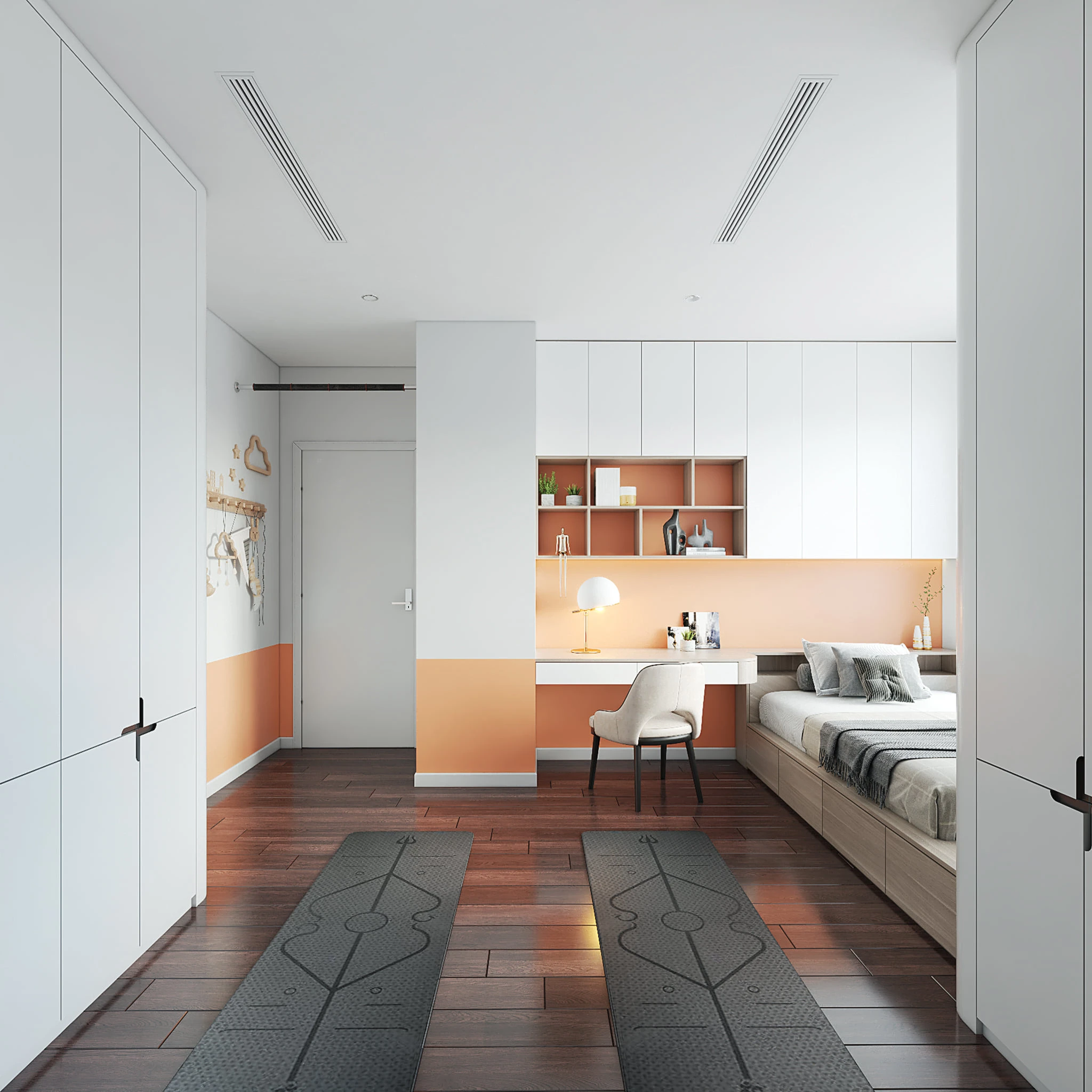 Free Sketchup Scene Download Vray Modern Bedroom ID 101000574 (Ha Anh)