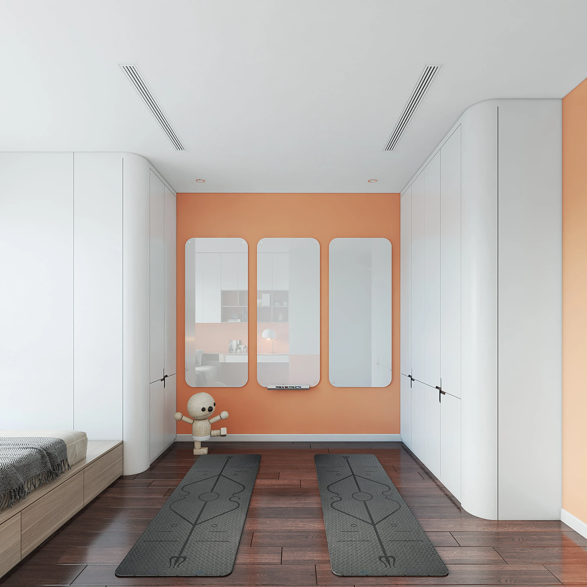 Free Sketchup Scene Download Vray Modern Bedroom ID 101000574 (Ha Anh)