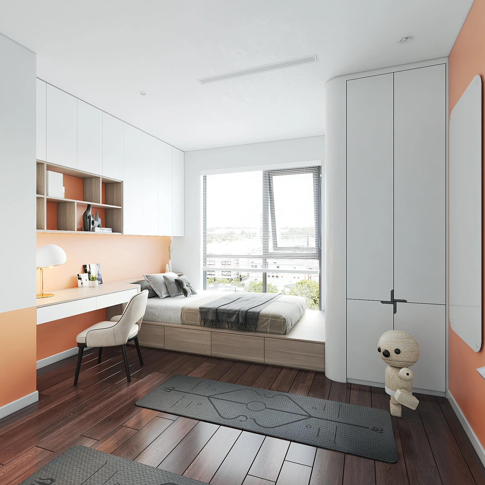 Free Sketchup Scene Download Vray Modern Bedroom ID 101000574 (Ha Anh)