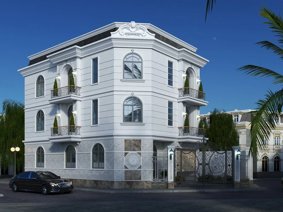 Free Sketchup Scene Modern Exterior ID 101000617 (Dung Le)