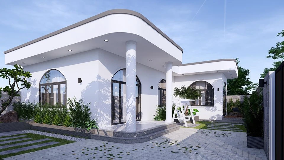 Free Sketchup Scene Modern Exterior ID 101000687 (Pham Thanh Cong)