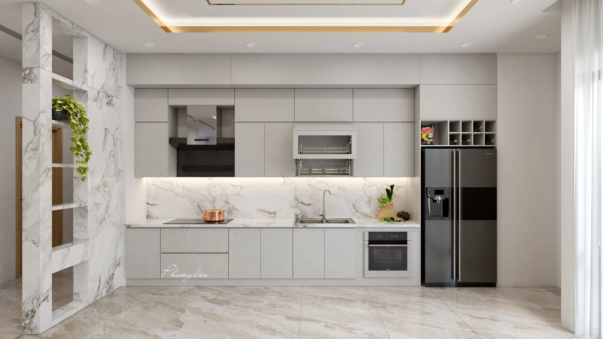 Free Sketchup Scene Modern Living Room And Dining Room Vray Download ID 218000055 (Ph Lien)