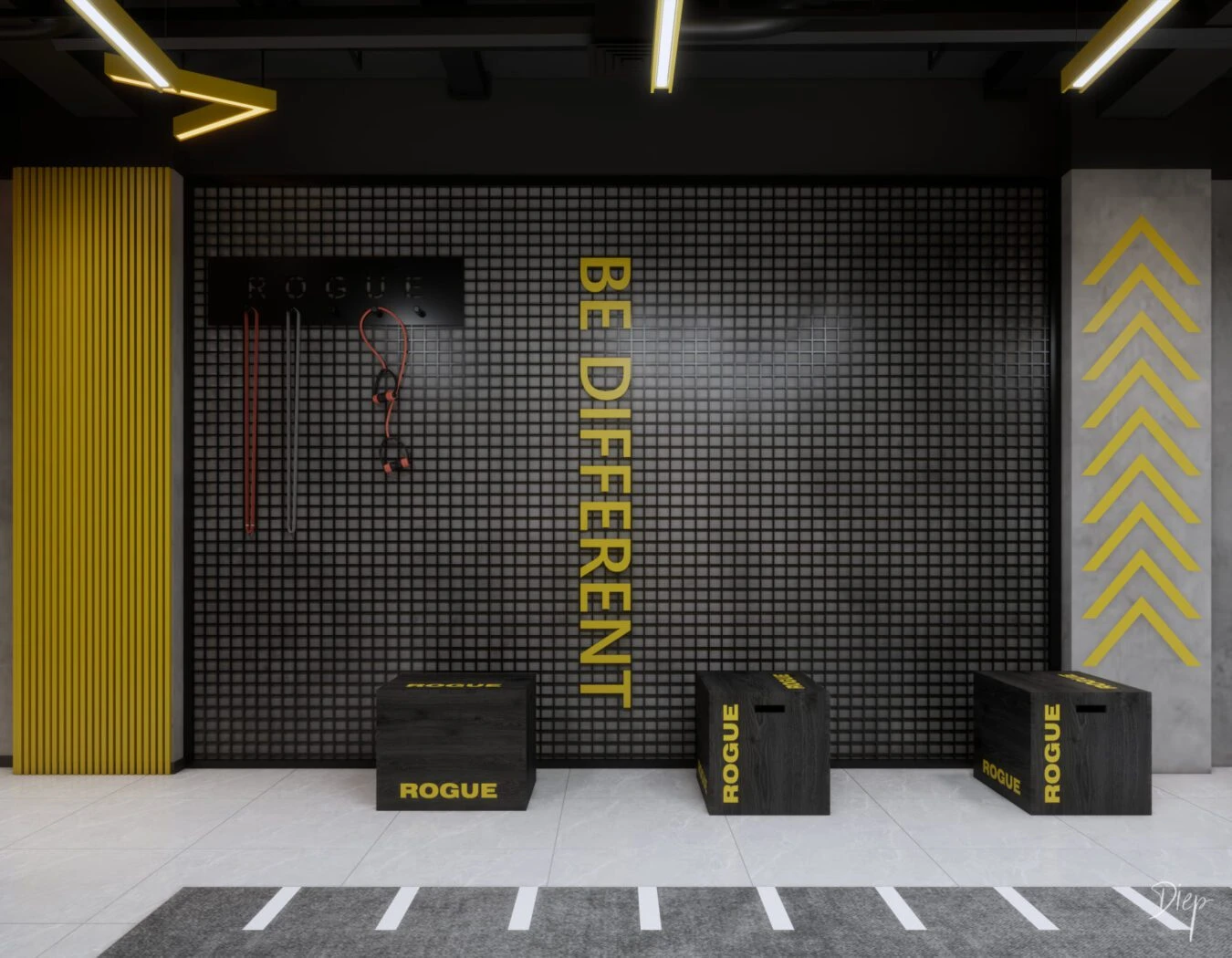 Gym Room 3D Model Free Download SketchUp Enscape Modern ID 211000036 (Nguyen Duy Diep)