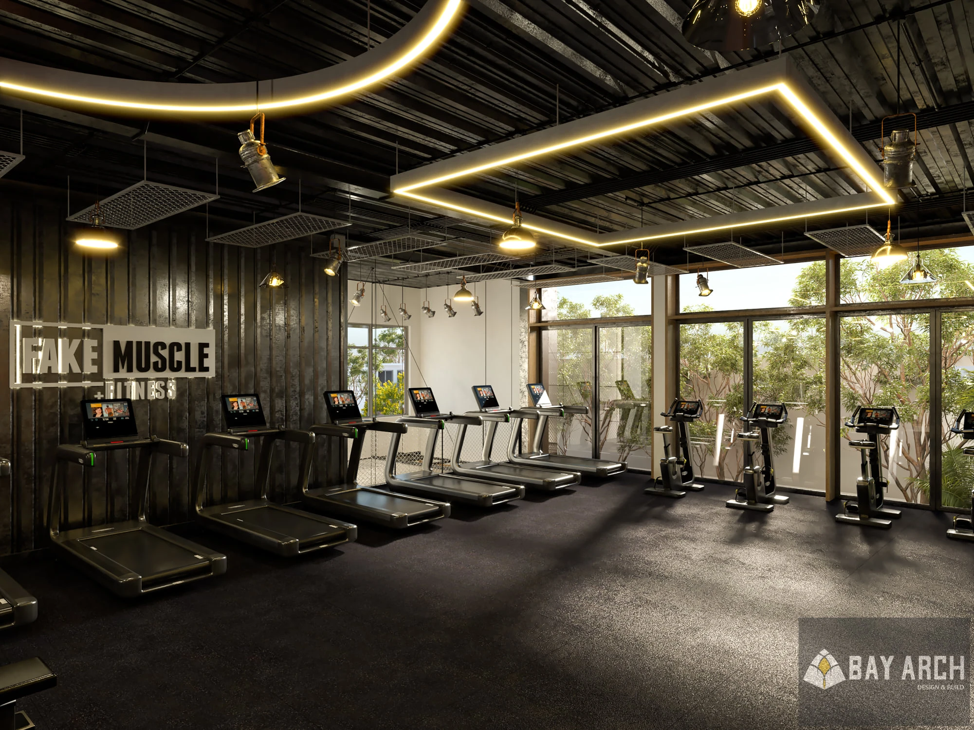 Gym Room Modern SketchUp Model Free Download ID 211000034 (Lanh Phong)