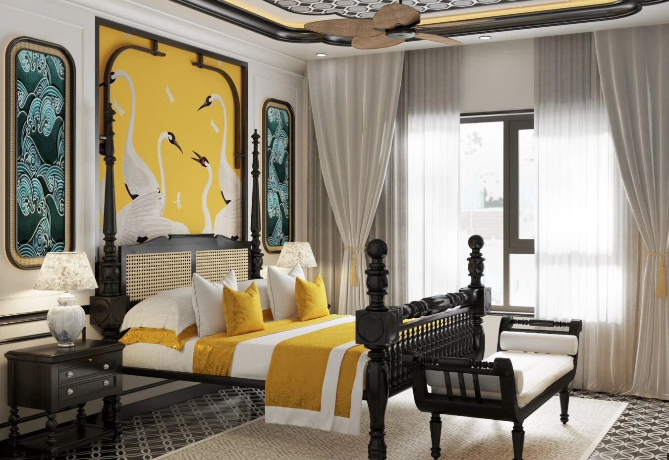 Indochine Bedroom Sketchup 3d Models Free Download ID 101000557 (Le Tuan Luc)