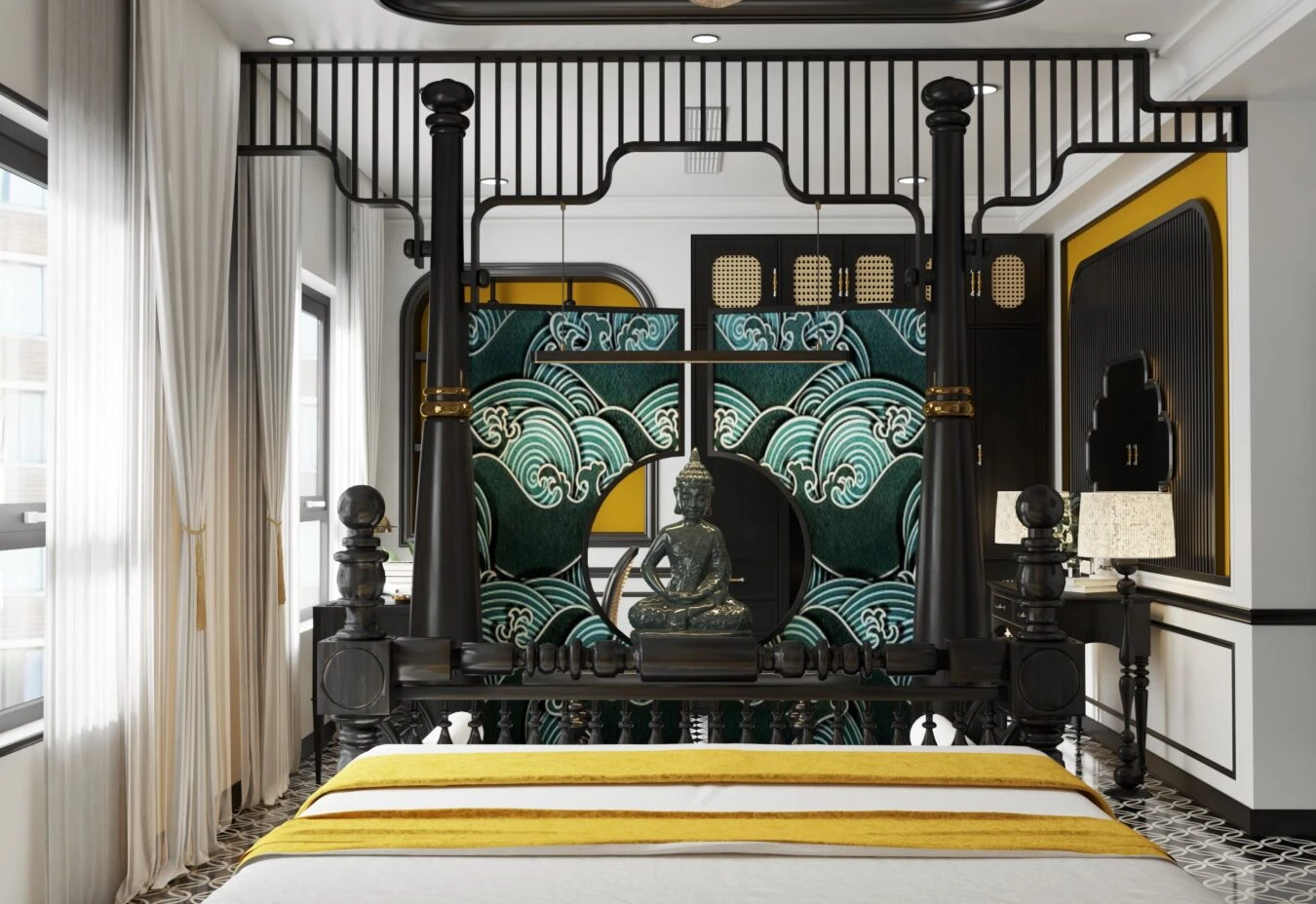 Indochine Bedroom Sketchup 3d Models Free Download ID 101000557 (Le Tuan Luc)