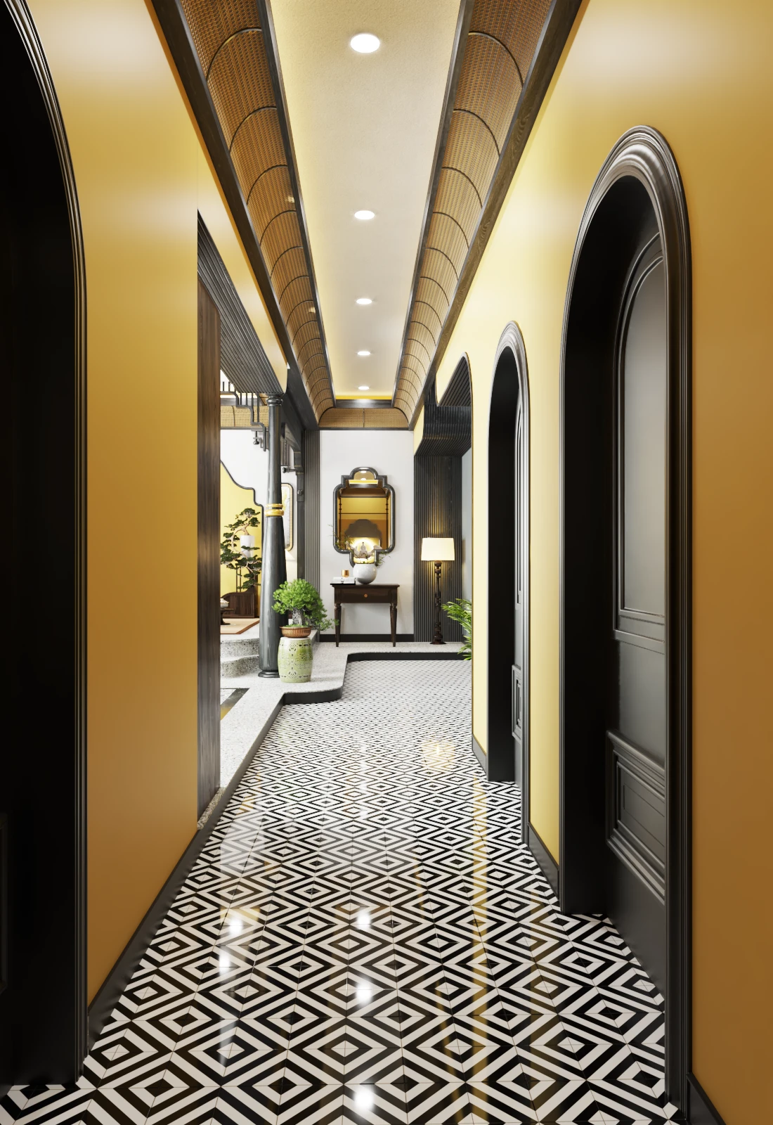 Indochine Vray Living Room Sketchup 3D Models Free Download ID 100000263 (Tran Viet Hung)