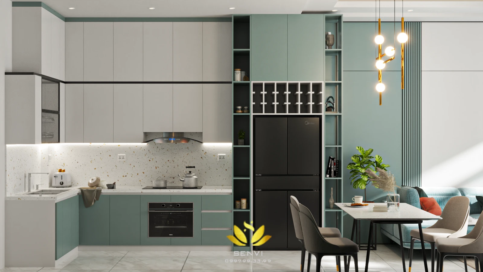 Interior House 3D Model Free Download SketchUp Vray Modern ID 212000109 (Danh Nam)