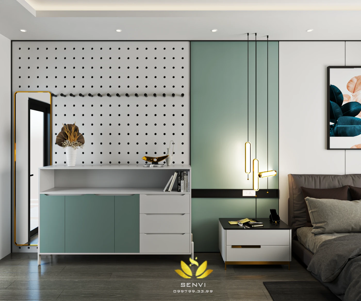 Interior House 3D Model Free Download SketchUp Vray Modern ID 212000109 (Danh Nam)