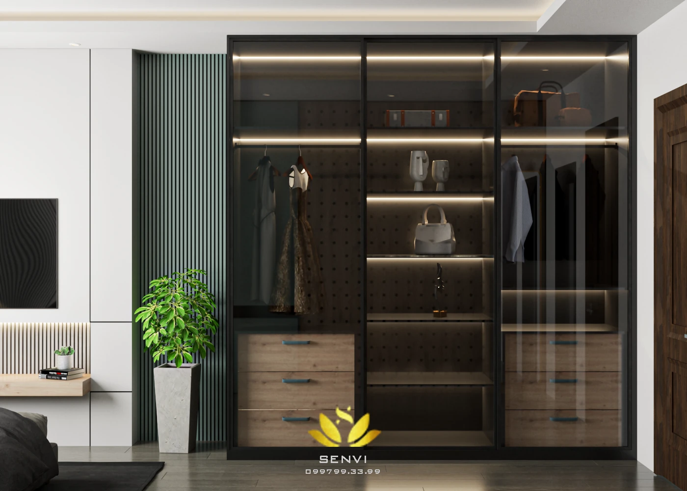 Interior House 3D Model Free Download SketchUp Vray Modern ID 212000109 (Danh Nam)