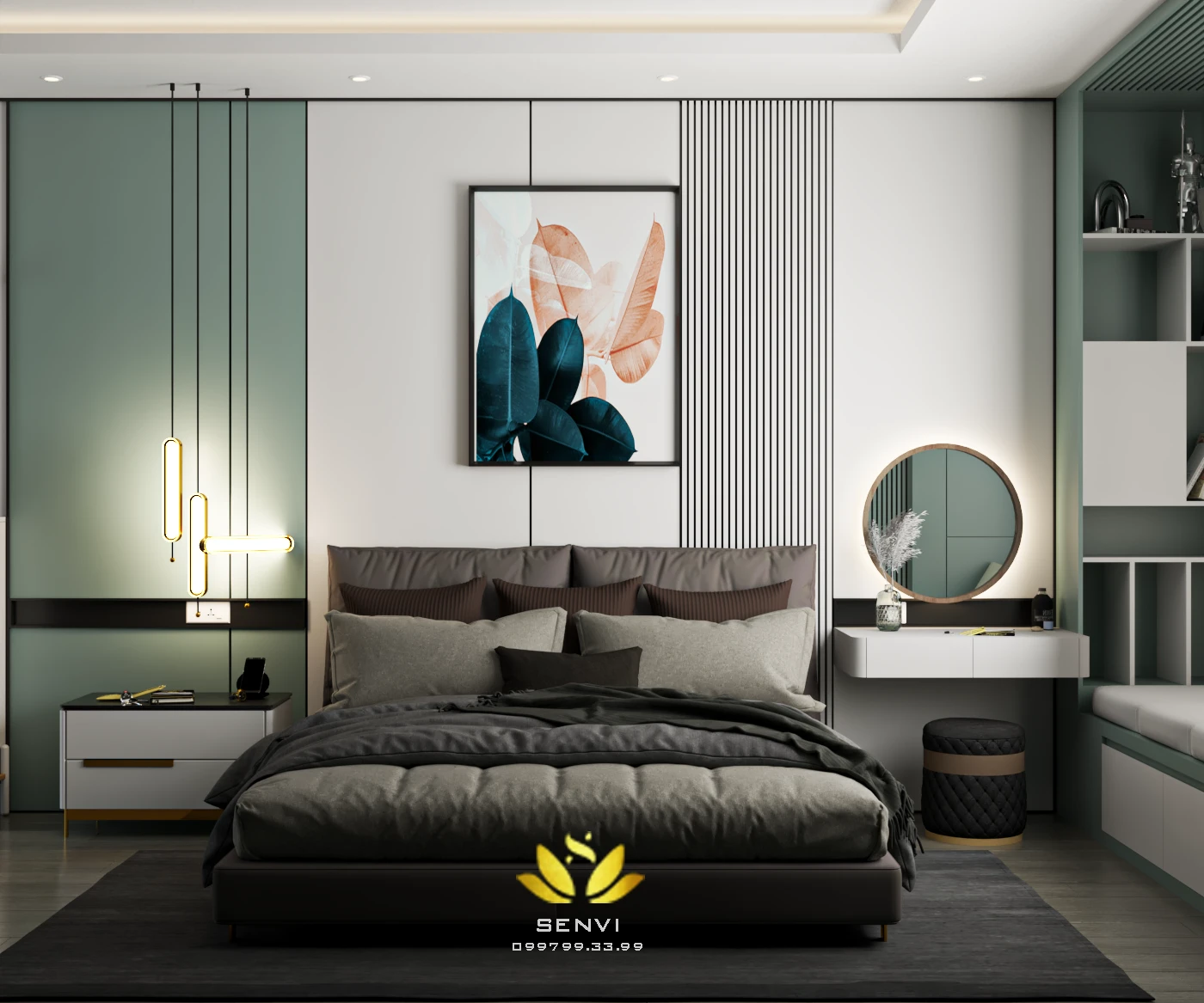 Interior House 3D Model Free Download SketchUp Vray Modern ID 212000109 (Danh Nam)