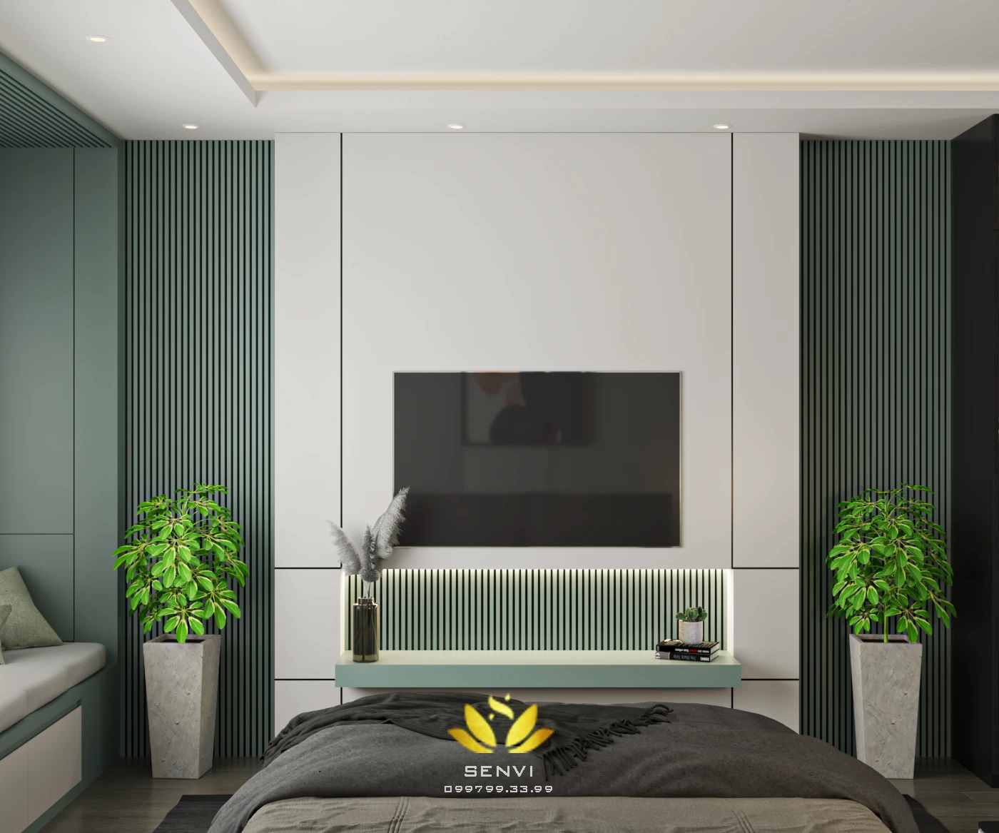 Interior House 3D Model Free Download SketchUp Vray Modern ID 212000109 (Danh Nam)