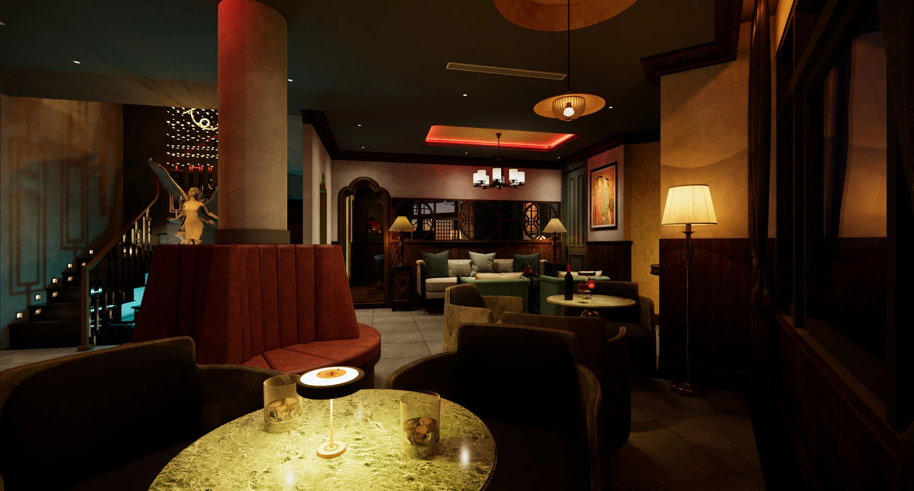 SketchUp Free Interior House Modern Enscape Free Download SketchUp Models ID 212000101 (Nghiem Viet Thai)