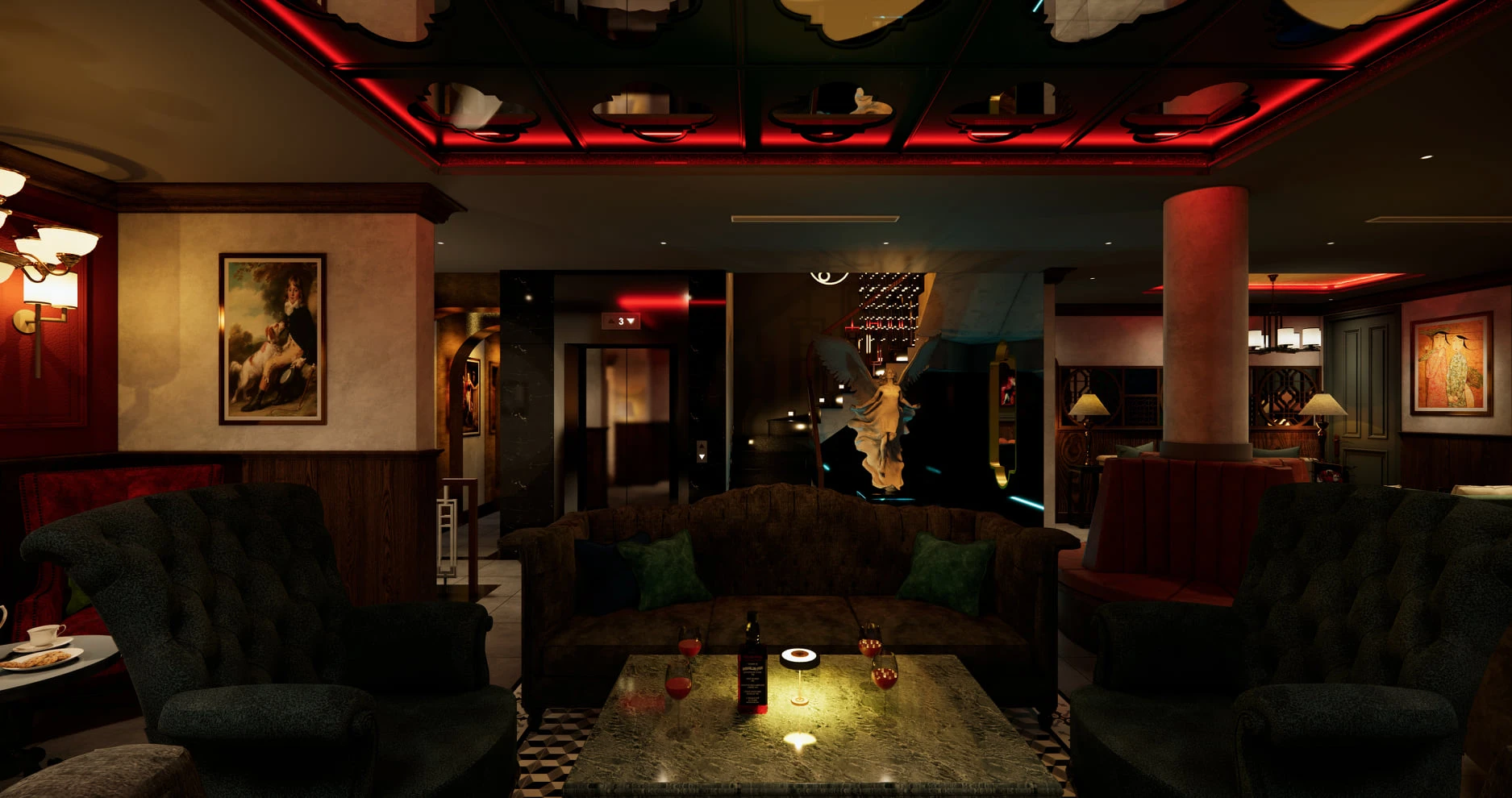 SketchUp Free Interior House Modern Enscape Free Download SketchUp Models ID 212000101 (Nghiem Viet Thai)