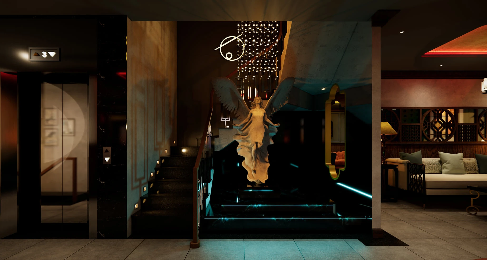 SketchUp Free Interior House Modern Enscape Free Download SketchUp Models ID 212000101 (Nghiem Viet Thai)