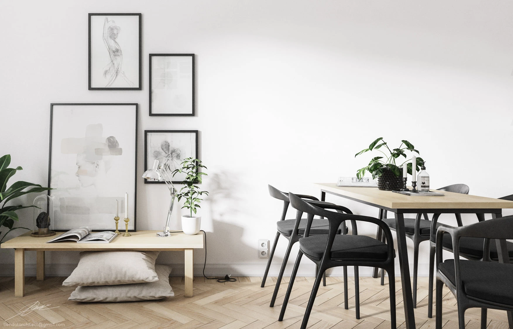 Interior House Modern SketchUp Model Download Free ID 212000113 (Nguyen Tien Dat)