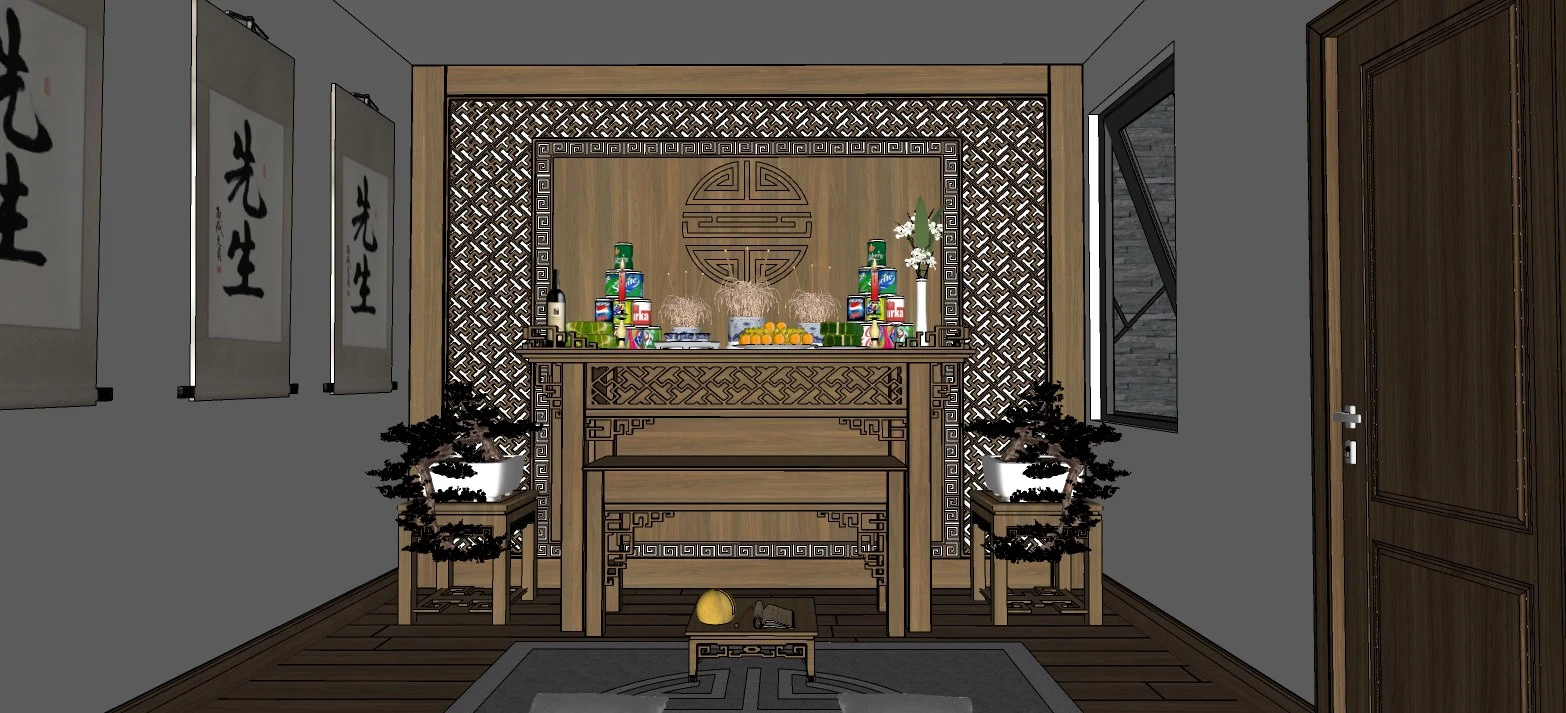 Interior House Modern SketchUp Model Free Download ID 212000095 (Cao Hoang Nhat Long)