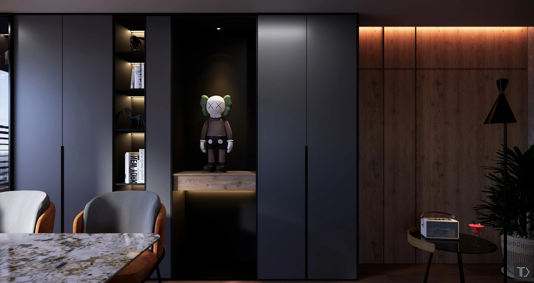 SketchUp Free Interior House Modern SketchUp Model Free Download ID 212000107 (Nghiem Viet Thai)