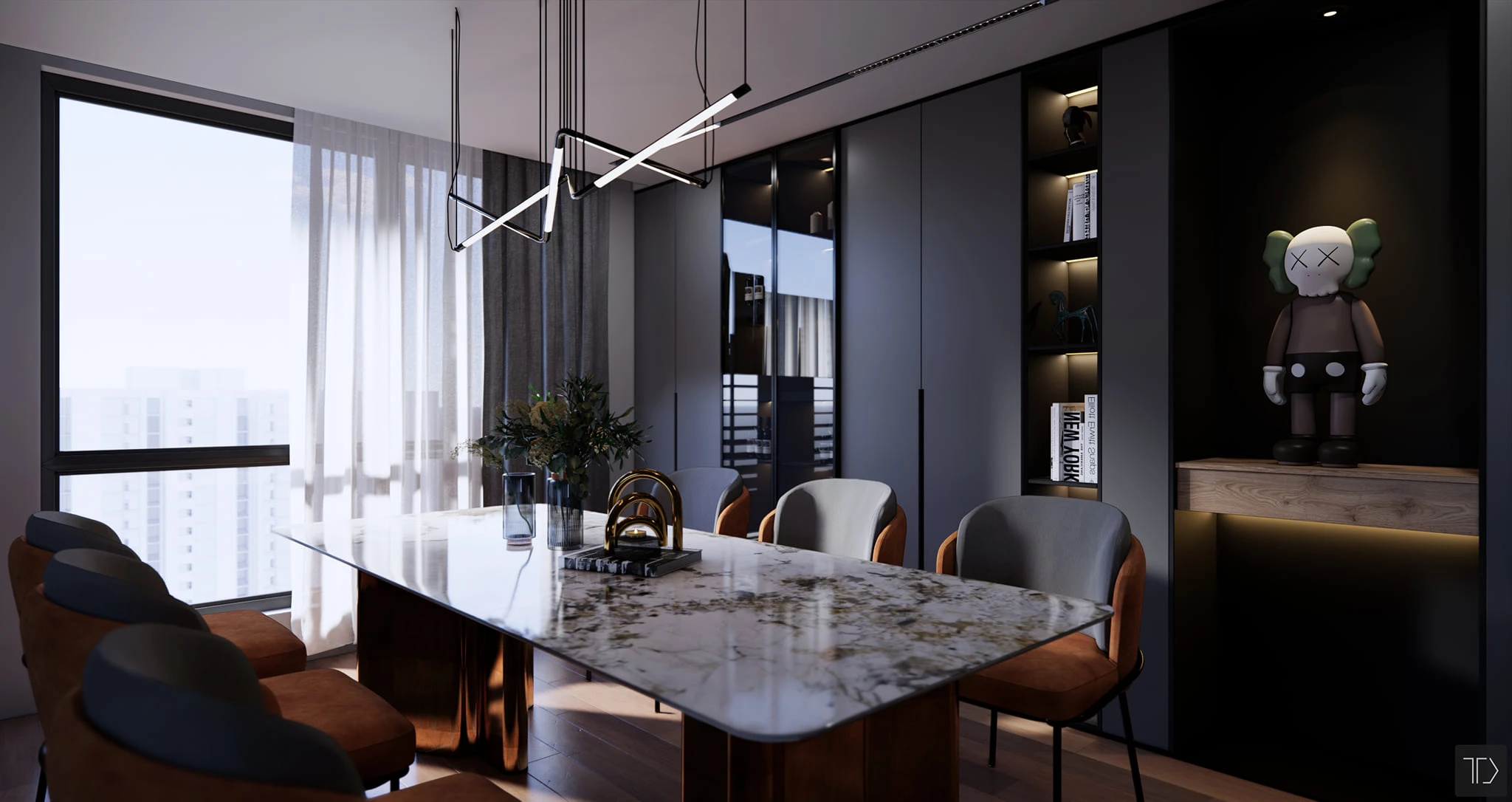 SketchUp Free Interior House Modern SketchUp Model Free Download ID 212000107 (Nghiem Viet Thai)