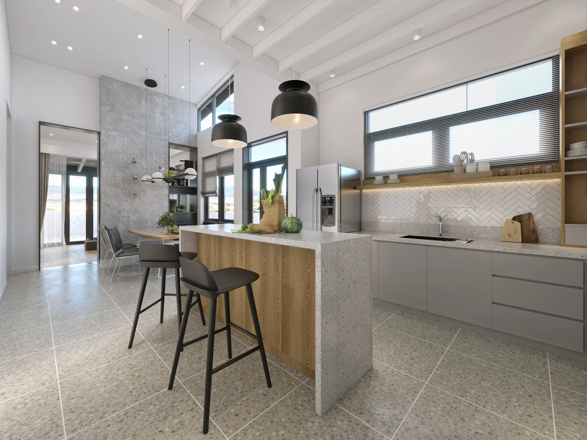 Interior House Modern Vray 3D Model Free Download SketchUp ID 212000089 (Dao Trong An)