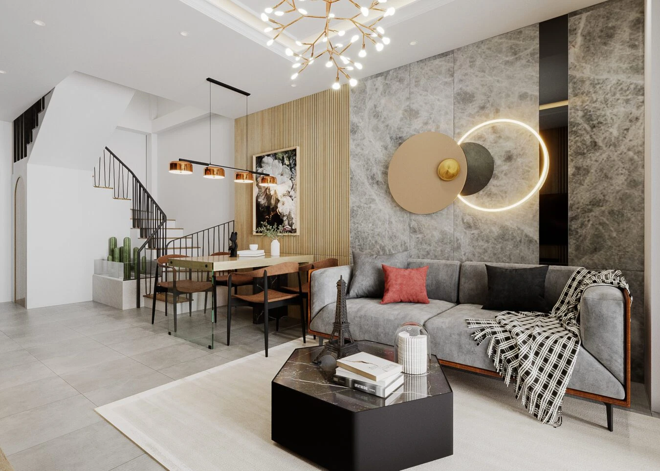 SketchUp Free Interior House Modern Vray SketchUp Model Free Download ID 212000125 (To Dung)