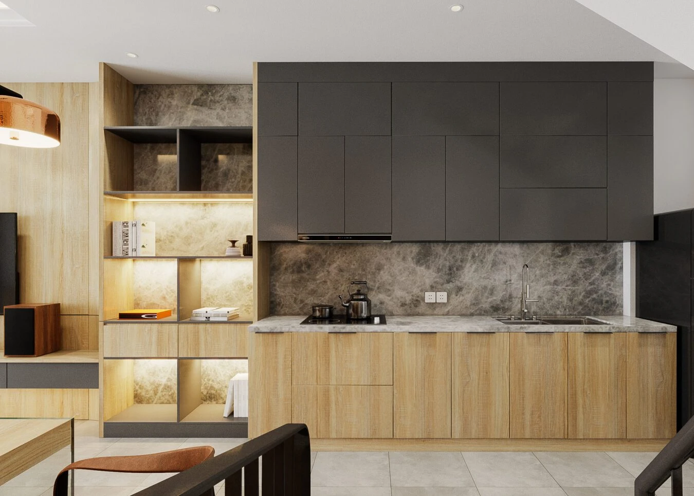 SketchUp Free Interior House Modern Vray SketchUp Model Free Download ID 212000125 (To Dung)