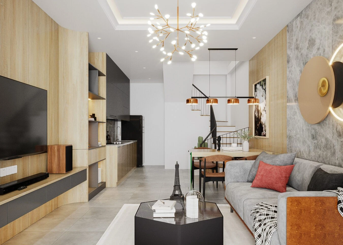 SketchUp Free Interior House Modern Vray SketchUp Model Free Download ID 212000125 (To Dung)