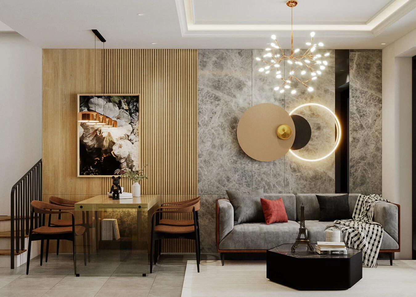 SketchUp Free Interior House Modern Vray SketchUp Model Free Download ID 212000125 (To Dung)