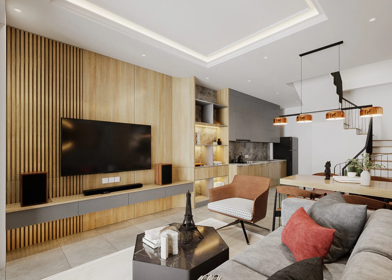 SketchUp Free Interior House Modern Vray SketchUp Model Free Download ID 212000125 (To Dung)