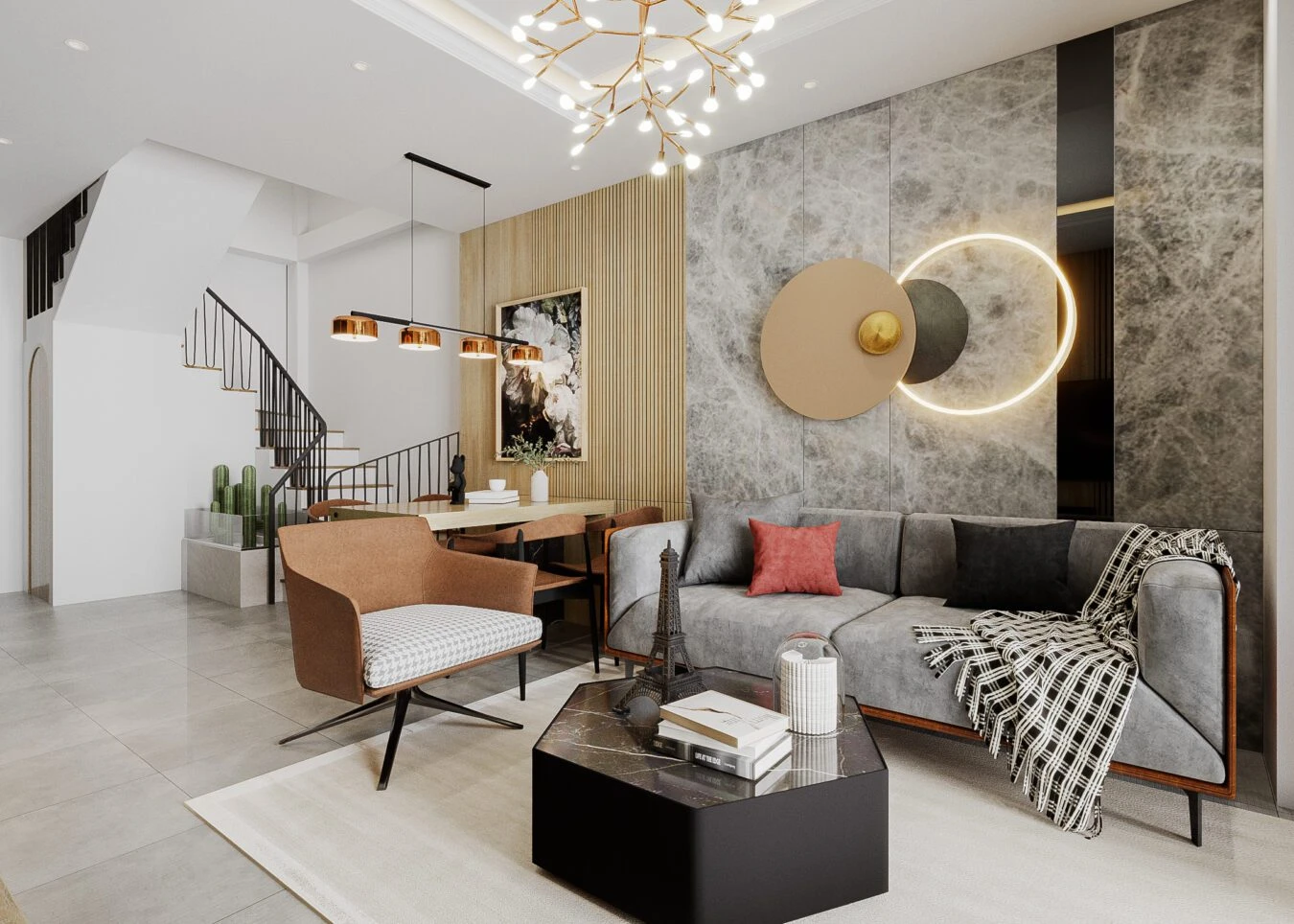 SketchUp Free Interior House Modern Vray SketchUp Model Free Download ID 212000125 (To Dung)