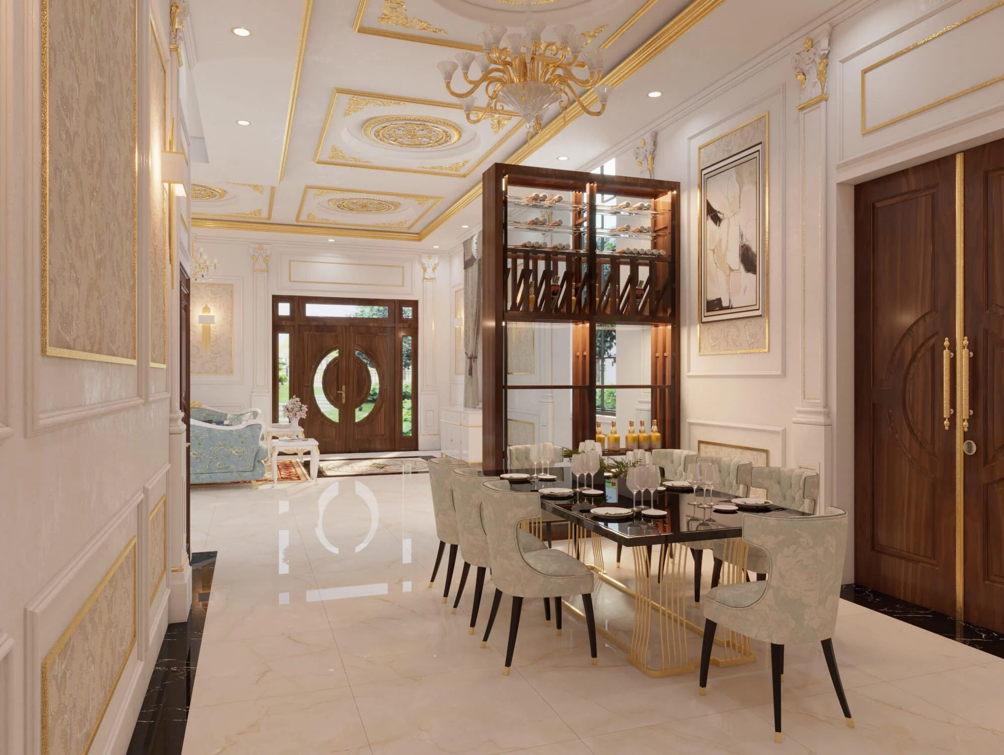 Interior House Neo Classic 3D Model Free Download SketchUp ID 212000119 (Dao Hung)