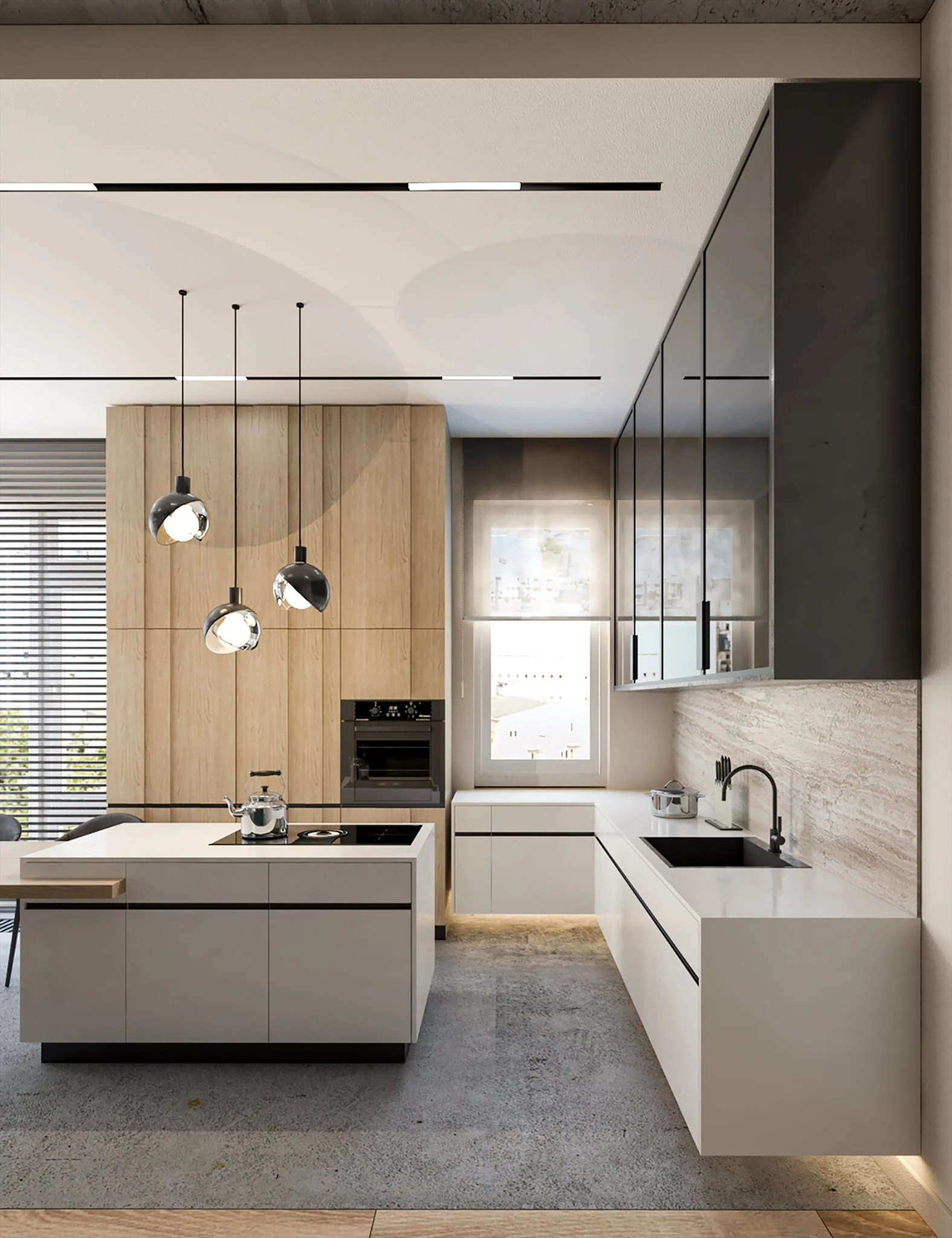 Kitchen SketchUp 3D Model Free Download Modern ID 102000051 (Nguyen Dinh Nam)