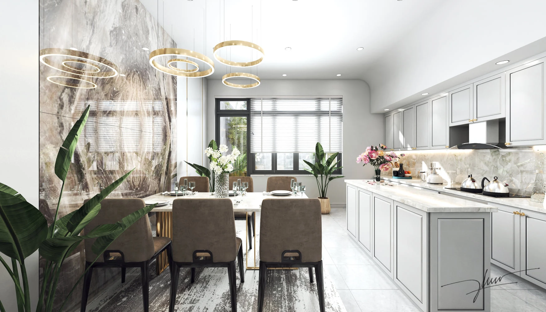 SketchUp Free Kitchen SketchUp Model Download Vray Modern Free ID 102000050 (Lam Tri Phu)