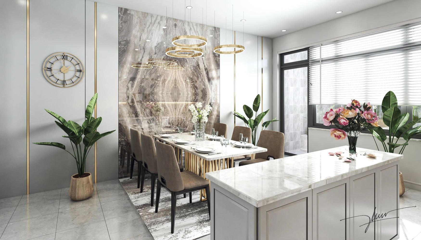 SketchUp Free Kitchen SketchUp Model Download Vray Modern Free ID 102000050 (Lam Tri Phu)