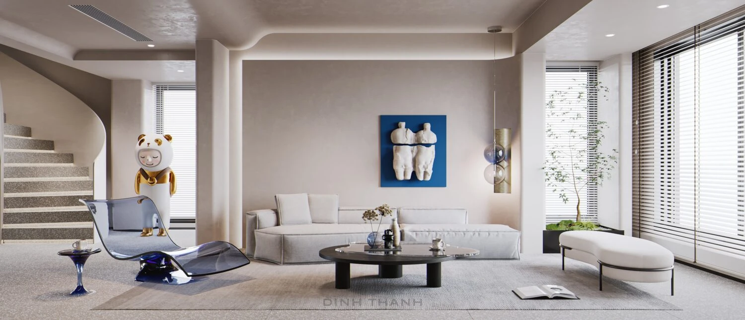 Living Room 3D Model Free Download SketchUp Modern ID 100000375 (Dinh Thanh)