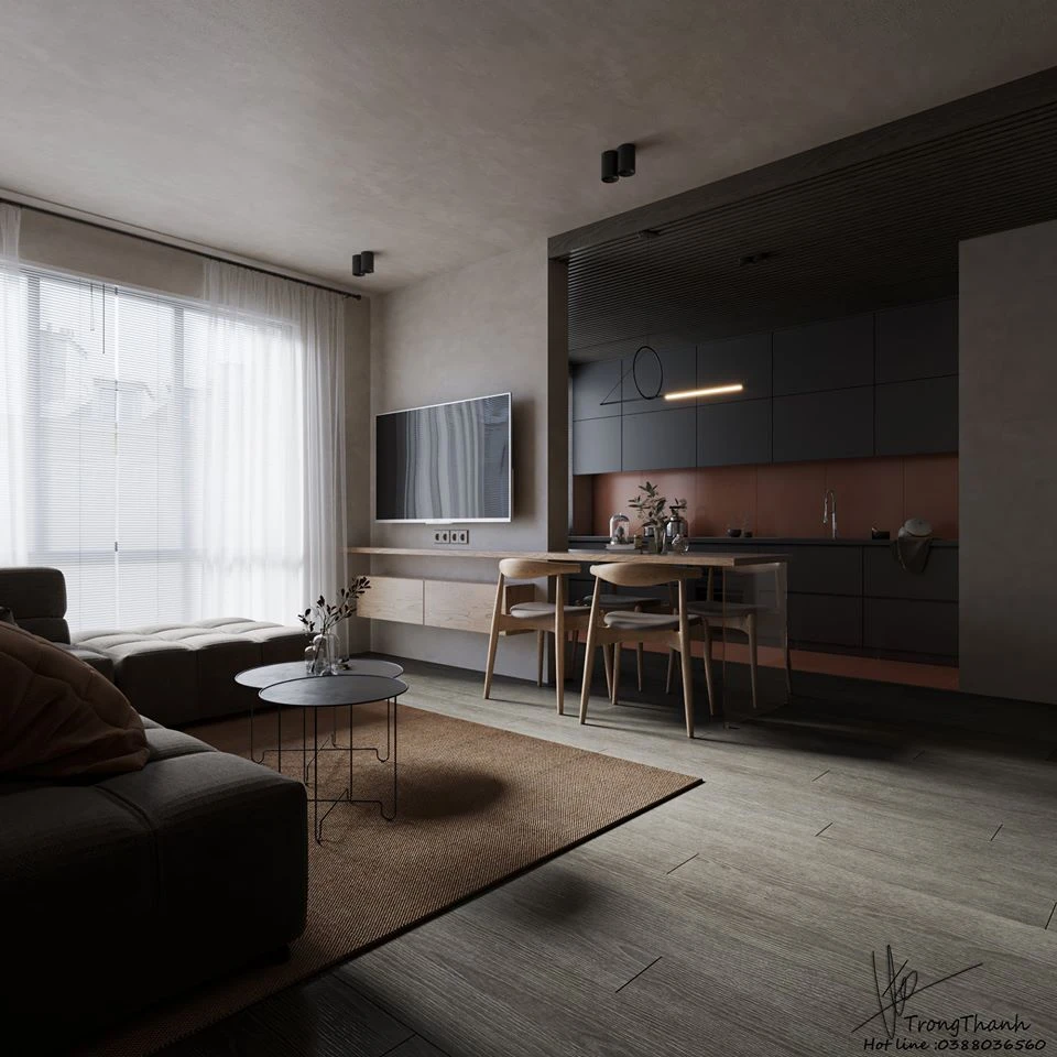 Living Room And Dining Room Free Sketchup Models Download Modern ID 218000036 (Trong Thanh)