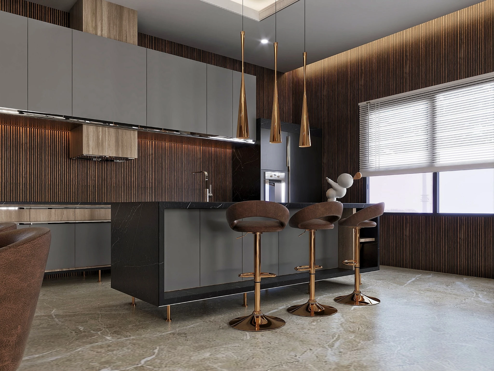 Living Room And Dining Room Free Sketchup Models Download Modern ID 218000066 (Chau Hung)