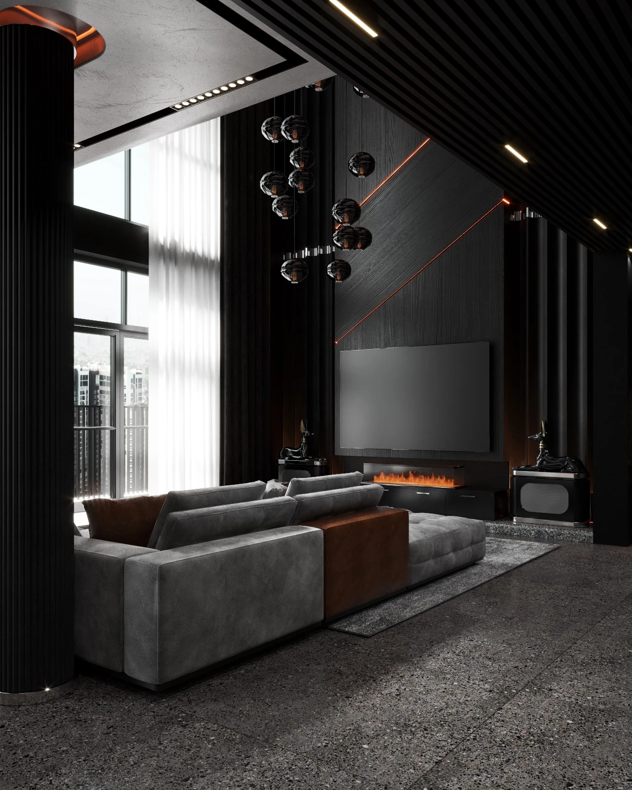 Living Room And Dining Room Free Sketchup Models Download Modern ID 218000096 (Le Tuan Luc)