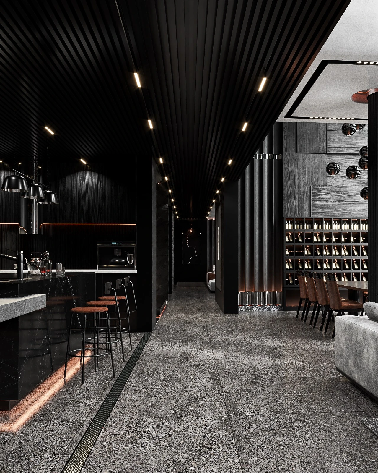 Living Room And Dining Room Free Sketchup Models Download Modern ID 218000096 (Le Tuan Luc)