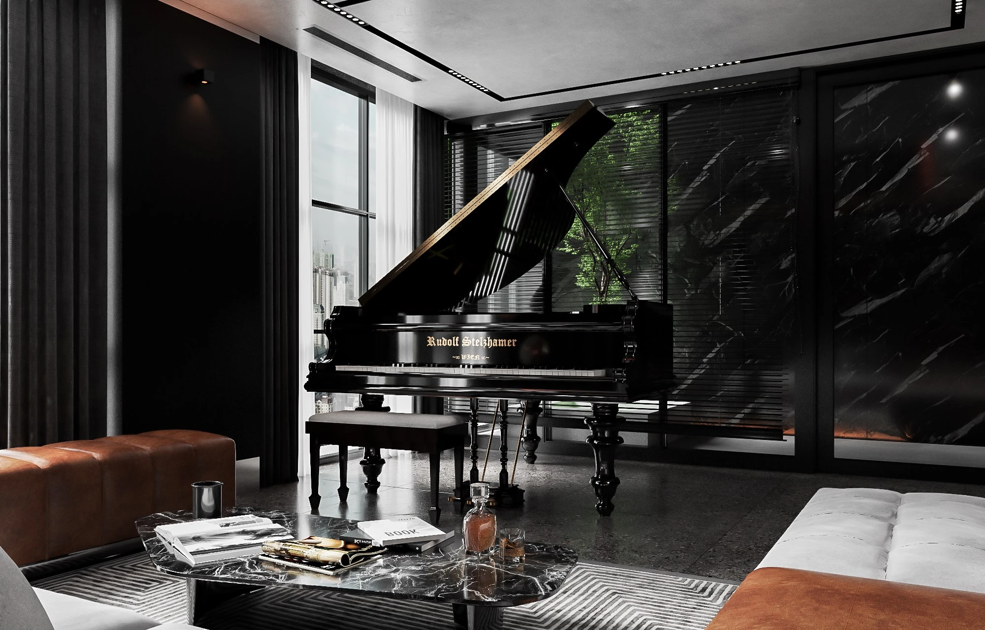 Living Room And Dining Room Free Sketchup Models Download Modern ID 218000096 (Le Tuan Luc)