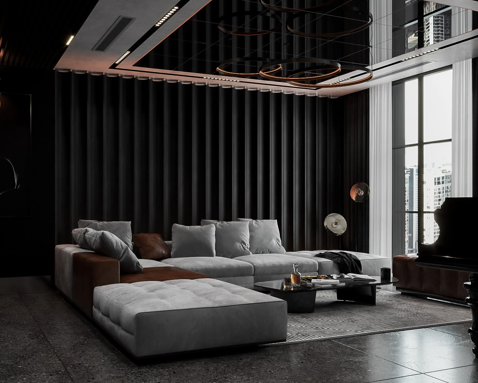 Living Room And Dining Room Free Sketchup Models Download Modern ID 218000096 (Le Tuan Luc)