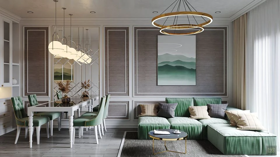 Living Room And Dining Room Free Sketchup Scene Modern Download ID 218000035 (Xuan Khanh)