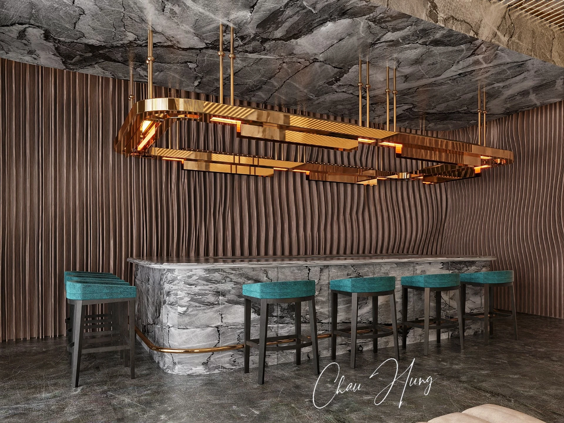 Living Room And Dining Room Free Sketchup Scene Vray Modern Download ID 218000065 (Quoc Trung)