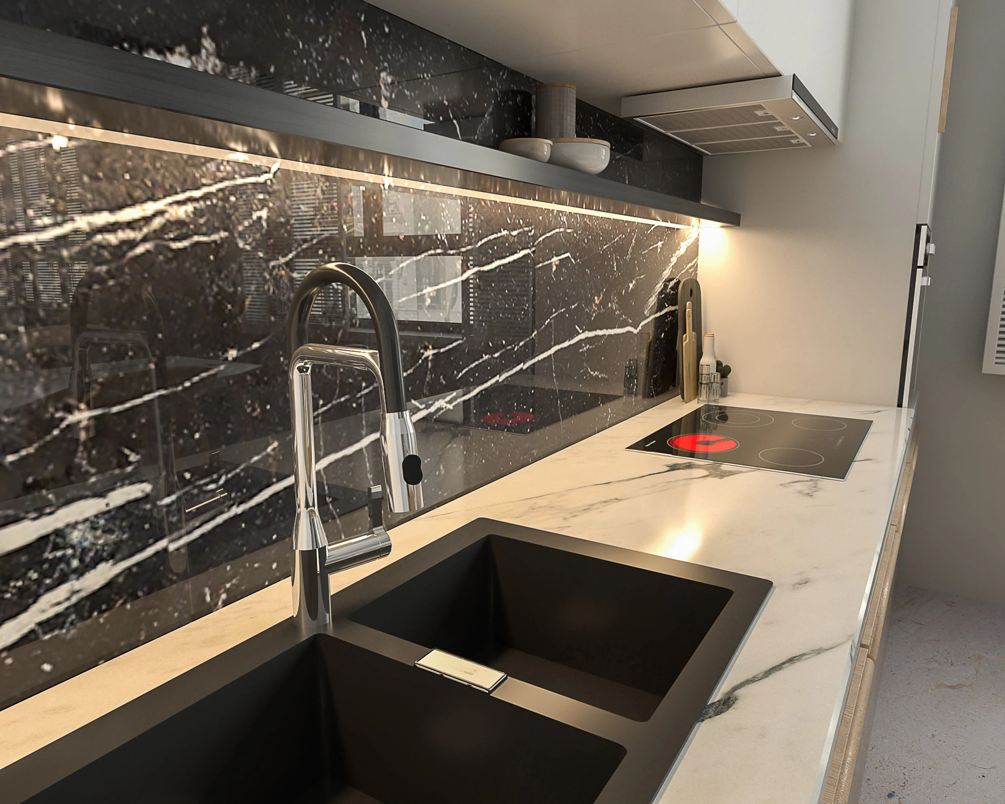 SketchUp Free Living Room And Dining Room Modern Enscape Model Free Download ID 218000093 (Cao Van Le)