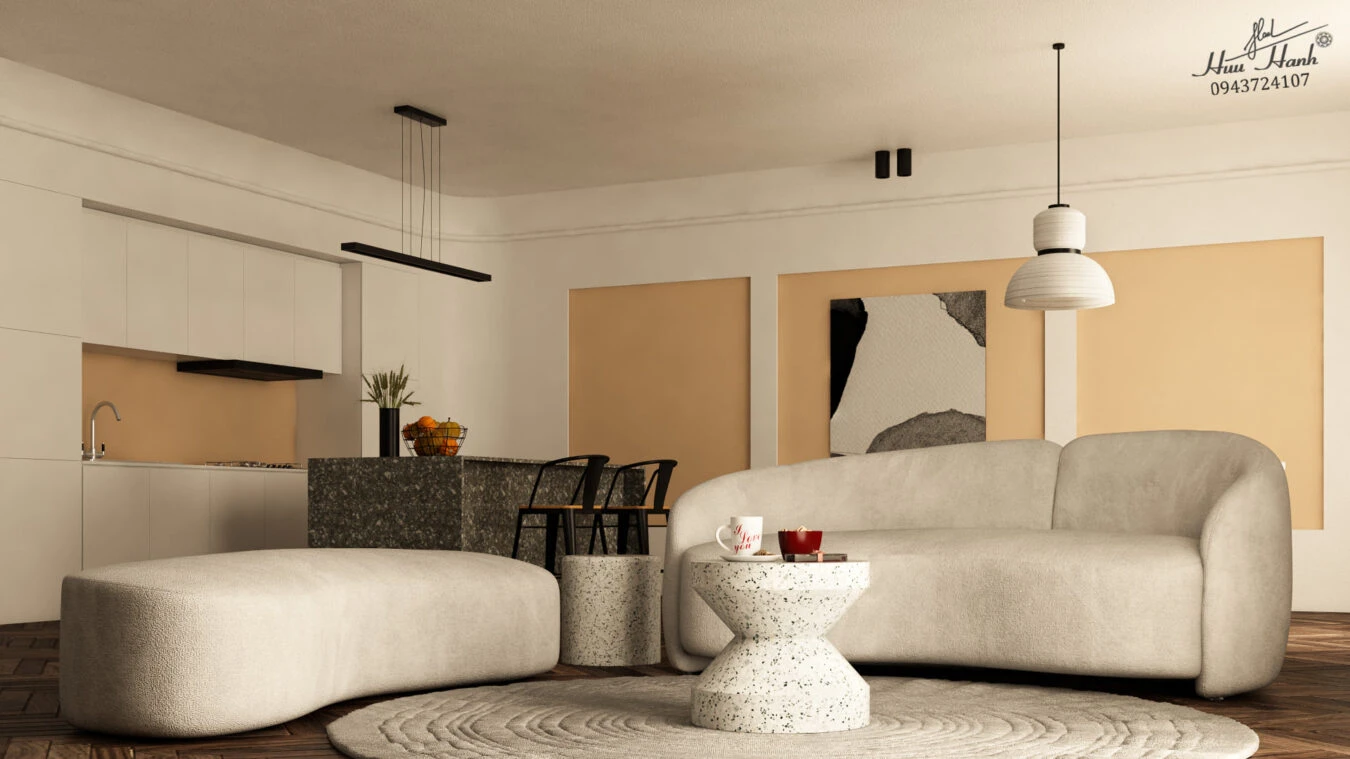 Living Room And Dining Room Modern Free Sketchup Scene Download ID 218000105 (Pun Huu)