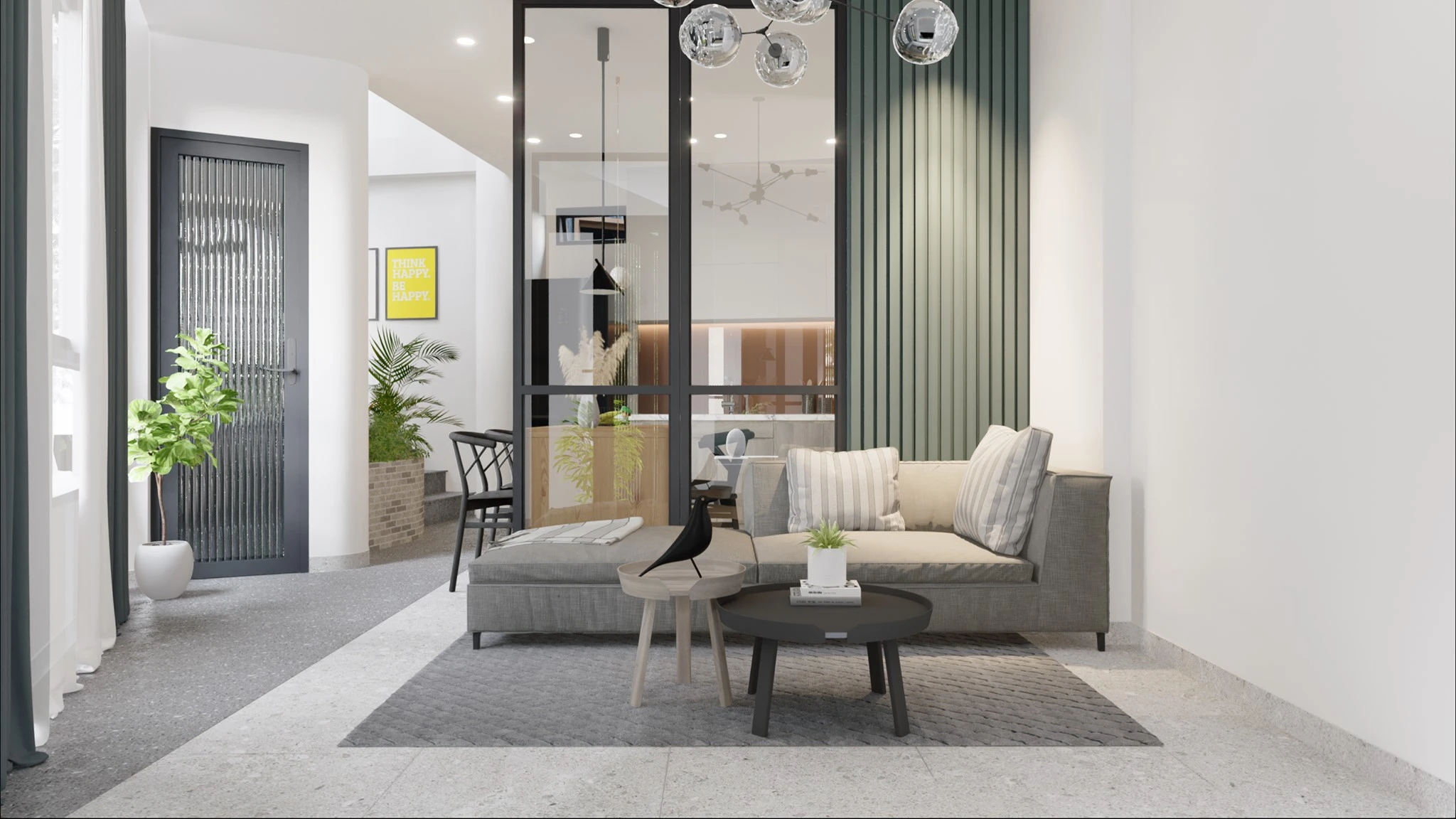 Living Room And Dining Room Modern Sketchup Model Download Free ID 218000057 (Quoc Vi Phan Phan)